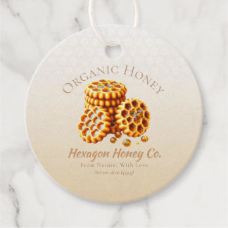 Gouden Honingraten Productlabel Bedankjes Labels