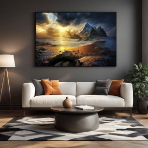 Gouden Horizon Canvas Afdruk