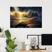 Gouden Horizon Poster (Thuiskantoor)