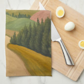 Gouden Horizon Wandelroute Theedoek (Quarter Fold)