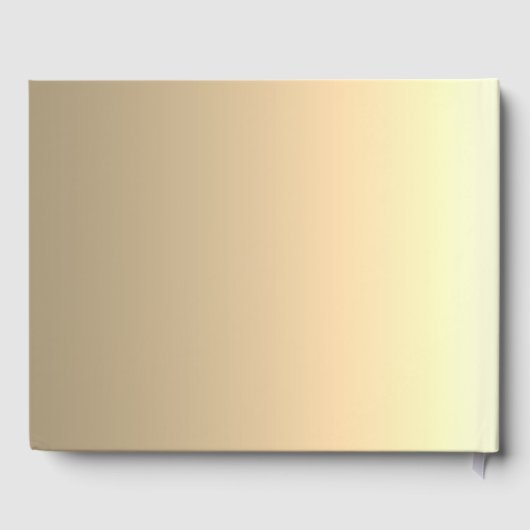 Gouden Houten Bruiloft Gastenboek (Achterkant)