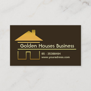 gouden huizen visitekaartje