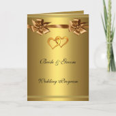 Gouden Huwelijksprogramma Programma (Voorkant)