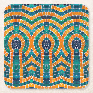 GOUDEN ICONEN MOZAÏEK Vierkante Papier Onderzetter