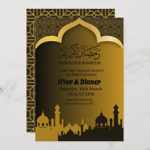 Gouden iftar diner Ramadan 2025 1446 Kaart