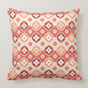 Gouden ikat geometrisch patroon kussen