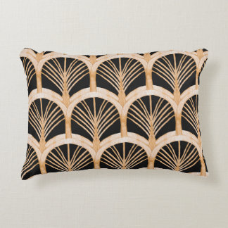 Gouden imitatie: waterverf art deco. accent kussen