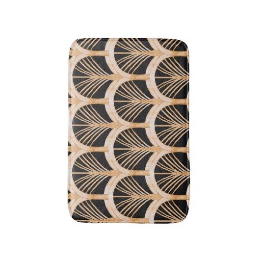 Gouden imitatie: waterverf art deco. badmat (Voorkant Verticaal)