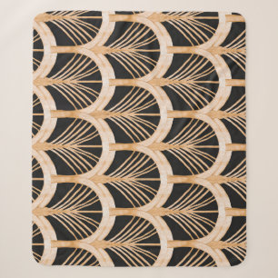 Gouden imitatie: waterverf art deco. sherpa deken