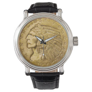  Gouden Indische Hoofdmunt Horloge