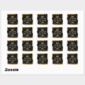 Gouden inkt Holografische Glitter Soy Kaars Labels (Vel)