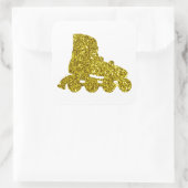 Gouden Inline Schaats Sticker (Tas)