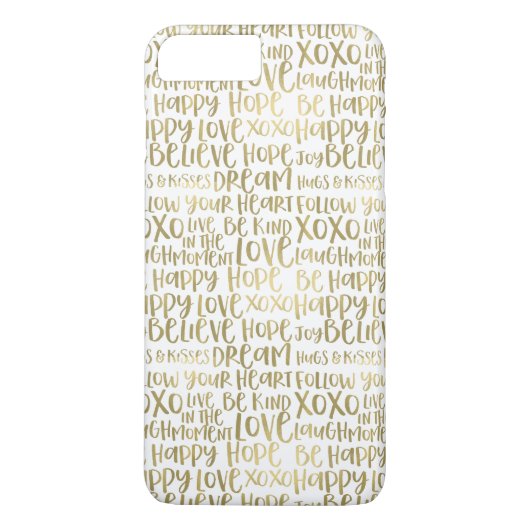 Gouden Inspirerend woorden Case-Mate iPhone Case (Achterkant)