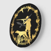 Gouden jager grote klok (Hoek)