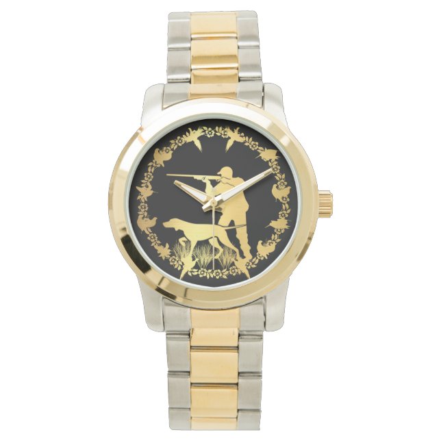 Gouden jager horloge (Voorkant)