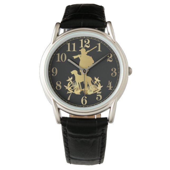 Gouden jager horloge (Voorkant)