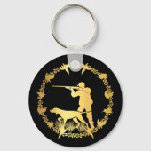 Gouden jager sleutelhanger (Voorkant)
