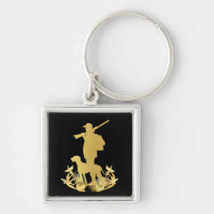 Gouden jager sleutelhanger