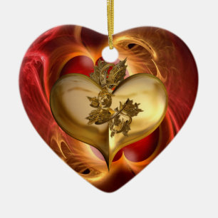 Gouden Jaren / Hart tegen Hart Keramisch Ornament
