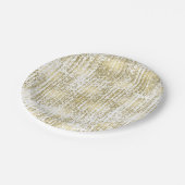 Gouden Jewel Bokeh Abstracte bruiloft Papieren Bordje (Gekanteld)