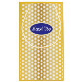 Gouden Joodse Ster "Mazel Tov" Kleine Geschenktas Klein Cadeauzakje (Achterkant)