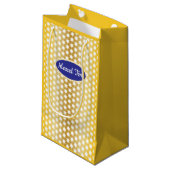 Gouden Joodse Ster "Mazel Tov" Kleine Geschenktas Klein Cadeauzakje (Voorkant Gekanteld)