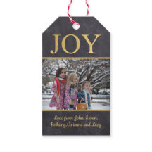 Gouden Joy Chalk Board Kerstmis Fotovakantie