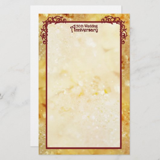 Gouden Jubileum 2 Briefpapier (Voorkant / Achterkant)