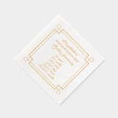 Gouden Jubileum 50e Folie Servetten (Rechts)