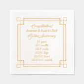 Gouden Jubileum 50e Folie Servetten (Voorkant)