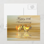 Gouden Jubileum Hartjes Briefkaart (Voorkant / Achterkant)