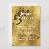 gouden kaart bruiloft (Voorkant)