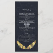 Gouden Kader Marine achter ceremonie Programma (Achterkant)