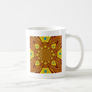 Gouden Kaleidoscoop Art Print Koffiemok