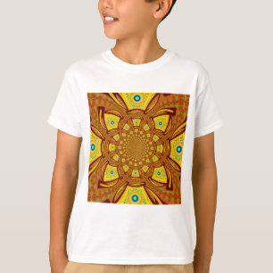 Gouden Kaleidoscoop Art Print T-shirt