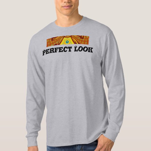 Gouden Kaleidoscoop Art Print T-shirt (Voorkant)