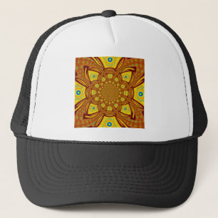 Gouden Kaleidoscoop Art Print Trucker Pet