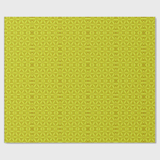 Gouden Kaleidoscoop Fractal Patroon Cadeaupapier