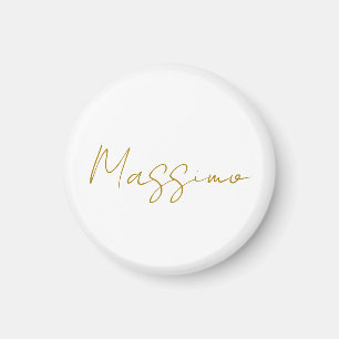 Gouden kalligrafie Elegante gewone naam Magneet