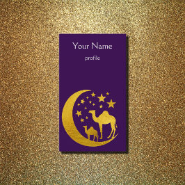 gouden kamelen visitekaartje