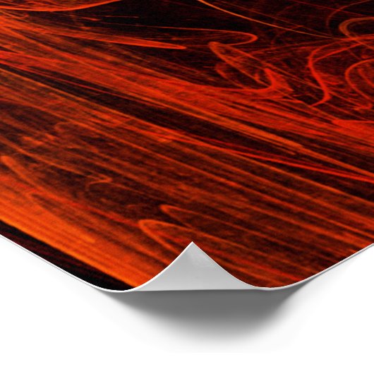 Gouden kameleon bij Dawn Fractal Art Poster (Hoek)