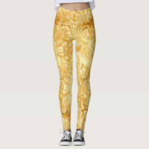 Gouden kanten stof detail, doek. leggings