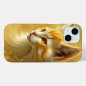 Gouden kat Case-Mate iPhone case (Achterkant (horizontaal))