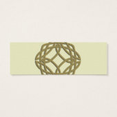 Gouden Keltische Eternity Knot Bruiloft Drink Tick Mini Visitekaartjes (Achterkant)