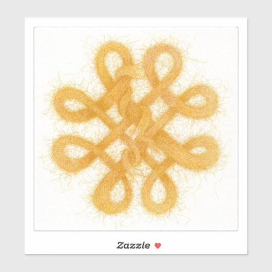 GOUDEN KELTISCHE KNOOP 8" Vinyl Sticker (Vel)