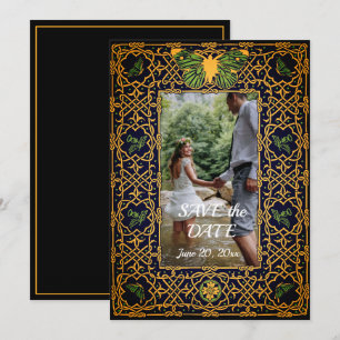 Gouden Keltische knoop Bewaar de datum Kaart