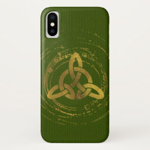 Gouden Keltische Knoop iPhone X Hoesje