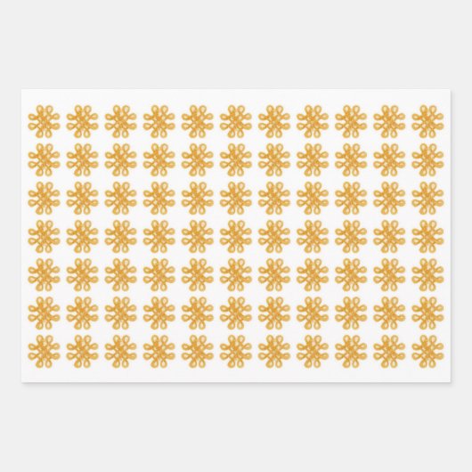 GOUDEN KELTISCHE KNOOP Flat Sheet wrapping papier Inpakpapier Vel (Voorkant 3)
