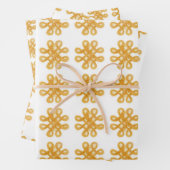 GOUDEN KELTISCHE KNOOP Flat Sheet wrapping papier Inpakpapier Vel (In situ)