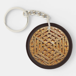 Gouden Keltische Knoop Mystiek Sleutelhanger